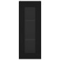 Highboard Schwarz 34,5x34x180 cm Holzwerkstoff Highboard Schwarz 34,5x34x180 cm Holzwerkstoff