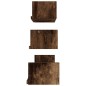 Wandregale 3 Stk. Räuchereiche Holzwerkstoff Wandregale 3 Stk. Räuchereiche Holzwerkstoff