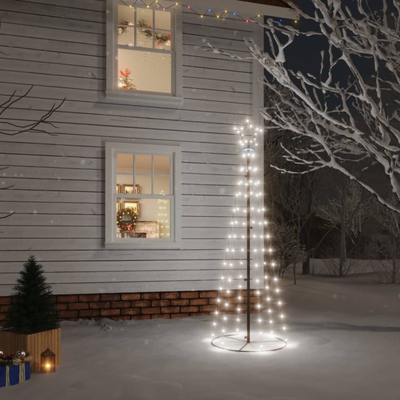 LED-Weihnachtsbaum Kegelform Kaltweiß 108 LEDs 70x180 cm LED-Weihnachtsbaum Kegelform Kaltweiß 108 LEDs 70x180 cm