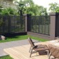 Lamellenzaun WPC 180x180 cm Grau Lamellenzaun WPC 180x180 cm Grau