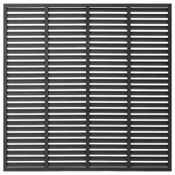 Lamellenzaun WPC 180x180 cm Grau