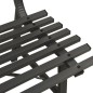 Gartenbank 110 cm Stahl Schwarz Gartenbank 110 cm Stahl Schwarz