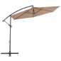 Ampelschirm mit Alu-Mast 300 cm Taupe Ampelschirm mit Alu-Mast 300 cm Taupe