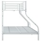 Etagenbettgestell Weiß Metall 140x200 cm/90x200 cm Etagenbettgestell Weiß Metall 140x200 cm/90x200 cm