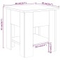 Couchtisch Sonoma-Eiche 40x40x42 cm Holzwerkstoff Couchtisch Sonoma-Eiche 40x40x42 cm Holzwerkstoff