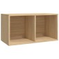 Schallplatten-Aufbewahrungsbox Sonoma Eiche 71x34x36 cm Schallplatten-Aufbewahrungsbox Sonoma Eiche 71x34x36 cm