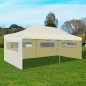 Pop-Up-Partyzelt Faltbar Creme 3×6 m Pop-Up-Partyzelt Faltbar Creme 3×6 m