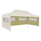 Pop-Up-Partyzelt Faltbar Creme 3×6 m Pop-Up-Partyzelt Faltbar Creme 3×6 m
