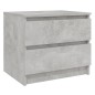 Nachttisch Betongrau 50x39x43,5 cm Holzwerkstoff Nachttisch Betongrau 50x39x43,5 cm Holzwerkstoff
