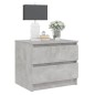 Nachttisch Betongrau 50x39x43,5 cm Holzwerkstoff Nachttisch Betongrau 50x39x43,5 cm Holzwerkstoff