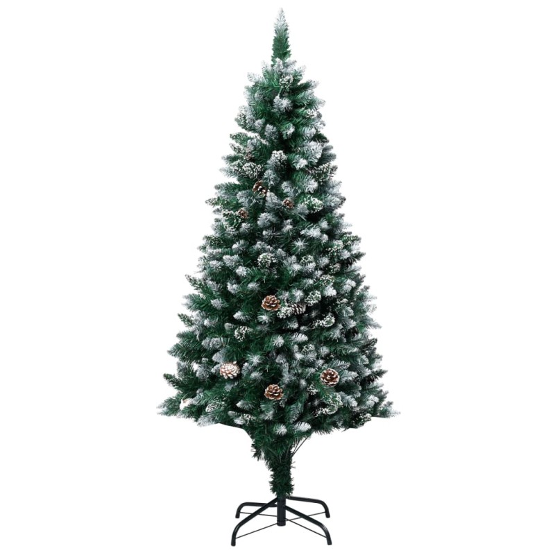 Künstlicher Weihnachtsbaum mit Zapfen und Schnee 180 cm Künstlicher Weihnachtsbaum mit Zapfen und Schnee 180 cm
