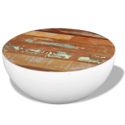 vidaXL Couchtisch Halbkugel Altholz 60x60x30 cm