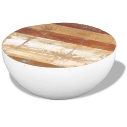 vidaXL Couchtisch Halbkugel Altholz 60x60x30 cm