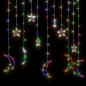 Lichterketten Stern und Mond Fernbedienung 138 LED Bunt Lichterketten Stern und Mond Fernbedienung 138 LED Bunt
