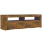 TV-Schrank mit LED-Leuchten Räuchereiche 120x35x40 cm TV-Schrank mit LED-Leuchten Räuchereiche 120x35x40 cm