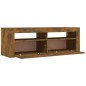 TV-Schrank mit LED-Leuchten Räuchereiche 120x35x40 cm TV-Schrank mit LED-Leuchten Räuchereiche 120x35x40 cm