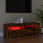 TV-Schrank mit LED-Leuchten Räuchereiche 120x35x40 cm TV-Schrank mit LED-Leuchten Räuchereiche 120x35x40 cm