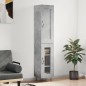 Highboard Betongrau 34,5x34x180 cm Holzwerkstoff Highboard Betongrau 34,5x34x180 cm Holzwerkstoff