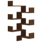 Wand-Eckregale 2 Stk. Braun Eiche 40x40x50 cm Holzwerkstoff Wand-Eckregale 2 Stk. Braun Eiche 40x40x50 cm Holzwerkstoff