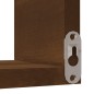 Wand-Eckregale 2 Stk. Braun Eiche 40x40x50 cm Holzwerkstoff Wand-Eckregale 2 Stk. Braun Eiche 40x40x50 cm Holzwerkstoff