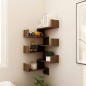 Wand-Eckregale 2 Stk. Braun Eiche 40x40x50 cm Holzwerkstoff Wand-Eckregale 2 Stk. Braun Eiche 40x40x50 cm Holzwerkstoff