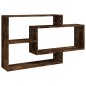 Wandregal Räuchereiche 104x20x58,5 cm Holzwerkstoff Wandregal Räuchereiche 104x20x58,5 cm Holzwerkstoff