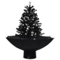Schneiender Weihnachtsbaum mit Schirmfuß Schwarz 75 cm PVC Schneiender Weihnachtsbaum mit Schirmfuß Schwarz 75 cm PVC