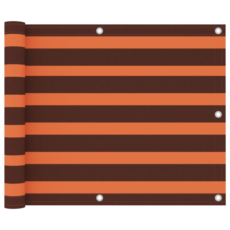 Balkon-Sichtschutz Orange und Braun 75x500 cm Oxford-Gewebe Balkon-Sichtschutz Orange und Braun 75x500 cm Oxford-Gewebe