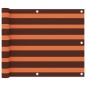 Balkon-Sichtschutz Orange und Braun 75x500 cm Oxford-Gewebe Balkon-Sichtschutz Orange und Braun 75x500 cm Oxford-Gewebe