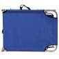 vidaXL Klappliege mit Sonnendach Blau Aluminium vidaXL Klappliege mit Sonnendach Blau Aluminium