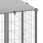 vidaXL Hundezwinger Silbern 330x110x110 cm Stahl vidaXL Hundezwinger Silbern 330x110x110 cm Stahl