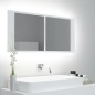 LED-Bad-Spiegelschrank Weiß 100x12x45 cm Acryl LED-Bad-Spiegelschrank Weiß 100x12x45 cm Acryl