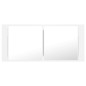 LED-Bad-Spiegelschrank Weiß 100x12x45 cm Acryl LED-Bad-Spiegelschrank Weiß 100x12x45 cm Acryl