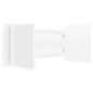 LED-Bad-Spiegelschrank Weiß 100x12x45 cm Acryl LED-Bad-Spiegelschrank Weiß 100x12x45 cm Acryl