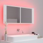 LED-Bad-Spiegelschrank Weiß 100x12x45 cm Acryl LED-Bad-Spiegelschrank Weiß 100x12x45 cm Acryl