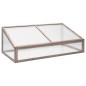 Gewächshaus Grau 110x58,5x39 cm Tannenholz Gewächshaus Grau 110x58,5x39 cm Tannenholz