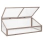 Gewächshaus Grau 110x58,5x39 cm Tannenholz Gewächshaus Grau 110x58,5x39 cm Tannenholz