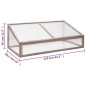 Gewächshaus Grau 110x58,5x39 cm Tannenholz Gewächshaus Grau 110x58,5x39 cm Tannenholz