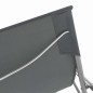 Klappbare Strandstühle 2 Stk. Stahl und Oxford-Gewebe Grau Klappbare Strandstühle 2 Stk. Stahl und Oxford-Gewebe Grau