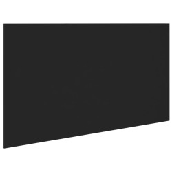 Kopfteil Schwarz 160x1,5x80 cm Holzwerkstoff