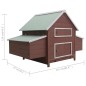 Hühnerstall Braun 157x97x110 cm Holz Hühnerstall Braun 157x97x110 cm Holz
