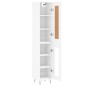 vidaXL Highboard Weiß 34,5x34x180 cm Holzwerkstoff vidaXL Highboard Weiß 34,5x34x180 cm Holzwerkstoff