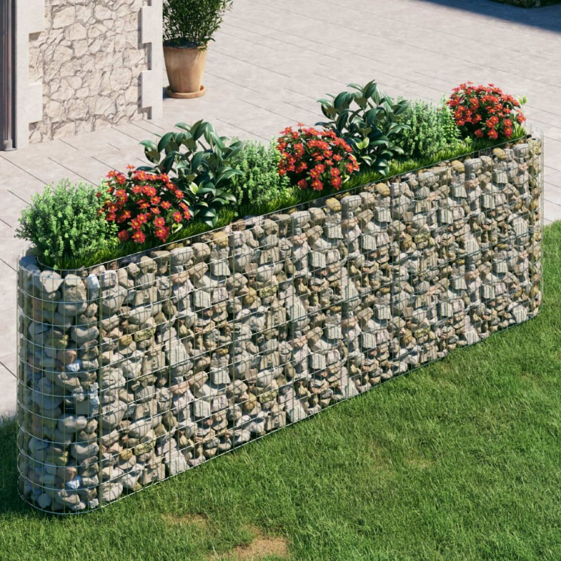 Gabionen-Hochbeet Verzinktes Eisen 330x50x100 cm Gabionen-Hochbeet Verzinktes Eisen 330x50x100 cm