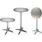 HI Klappbarer Bistrotisch Aluminium Rund 60×60×(58-115) cm HI Klappbarer Bistrotisch Aluminium Rund 60×60×(58-115) cm