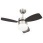 Deckenventilator mit Licht und Fernbedienung 76 cm Dunkelbraun Deckenventilator mit Licht und Fernbedienung 76 cm Dunkelbraun