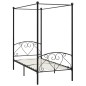 Himmelbett-Gestell Schwarz Metall 120 x 200 cm Himmelbett-Gestell Schwarz Metall 120 x 200 cm
