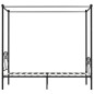 Himmelbett-Gestell Schwarz Metall 120 x 200 cm Himmelbett-Gestell Schwarz Metall 120 x 200 cm