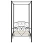 Himmelbett-Gestell Schwarz Metall 120 x 200 cm Himmelbett-Gestell Schwarz Metall 120 x 200 cm