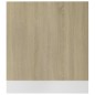 Geschirrspülerblende Sonoma-Eiche 59,5x3x67 cm Holzwerkstoff