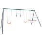 Schaukelset mit Turningen und 4 Sitzen Stahl Schaukelset mit Turningen und 4 Sitzen Stahl